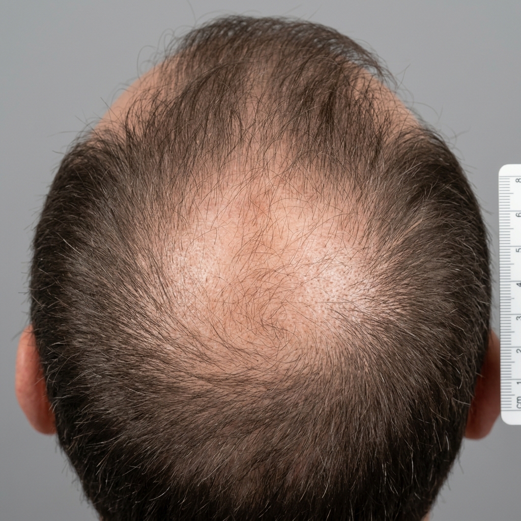 Before - Đỉnh đầu thưa, nang tóc teo